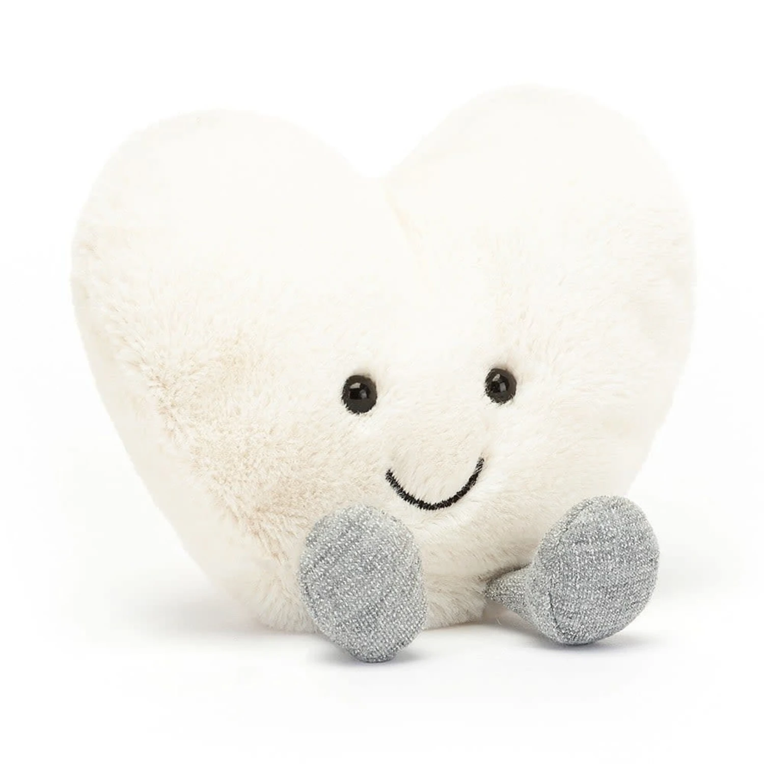 Jellycat - Amuseable Cream Heart Small 3 Jellycat - Amuseable Cream Heart Small