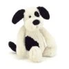 Bashful Black & Cream Puppy - Medium -Best Children Toys jellycat bashful jellycat bashful black cream pupp