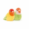 Jellycat - A Pair Of Lovely Lovebirds -Best Children Toys jellycat colourful quirky jellycat a pair of lovel