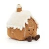 Jellycat - Amuseable Gingerbread House 2 Jellycat - Amuseable Gingerbread House -Best Children Toys jellycat festive jellycat amuseable gingerbread ho