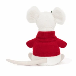 Jellycat - Merry Mouse Jumper -Best Children Toys jellycat festive jellycat merry mouse jumper 2