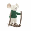 Jellycat - Merry Mouse Skiing -Best Children Toys jellycat festive jellycat merry mouse skiing