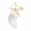 Jellycat - Shimmer Stocking Mouse -Best Children Toys jellycat festive jellycat shimmer stocking mouse