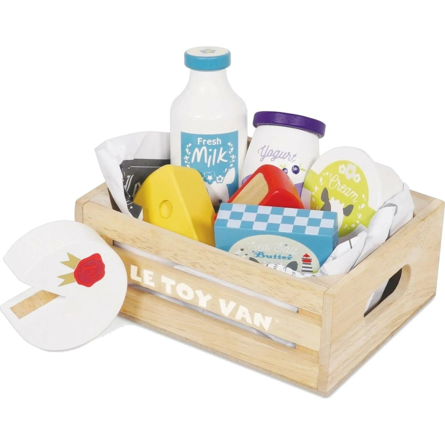 Le Toy Van Wooden Cheese & Dairy ‘Five A Day’ Honeybee 4 Le Toy Van Wooden Cheese & Dairy ‘Five A Day’ Honeybee - Image 2