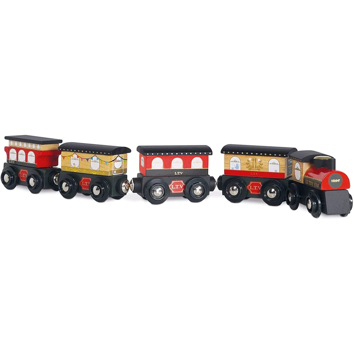 Le Toy Van Wooden Royal Express Train (Red) 4 Le Toy Van Wooden Royal Express Train (Red) - Image 2