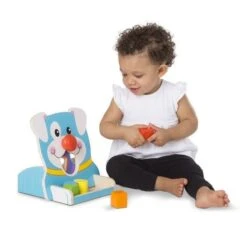 Melissa & Doug First Play - Spin & Feed Shape Sorter -Best Children Toys melissa doug first play spin feed shape sorter 2
