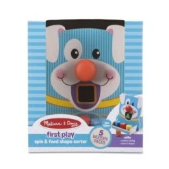 Melissa & Doug First Play - Spin & Feed Shape Sorter -Best Children Toys melissa doug first play spin feed shape sorter 4