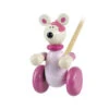 Push Along - Pink Mouse -Best Children Toys orange tree toys push along pink mouse