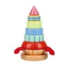 Wooden Sealife Hermit Crab Stacking Ring -Best Children Toys orange tree toys wooden sealife hermit crab stacki