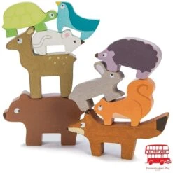 Forest Stacker Tower & Bag -Best Children Toys petilou forest stacking animal tower bag 2