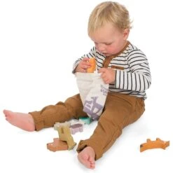 Forest Stacker Tower & Bag -Best Children Toys petilou forest stacking animal tower bag 7