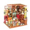 Rolife Sam’s Study DG102 - Library DIY Miniature Dollhouse 2 Rolife Sam’s Study DG102 - Library DIY Miniature Dollhouse -Best Children Toys rolife rolife sams study dg102 library diy miniatu