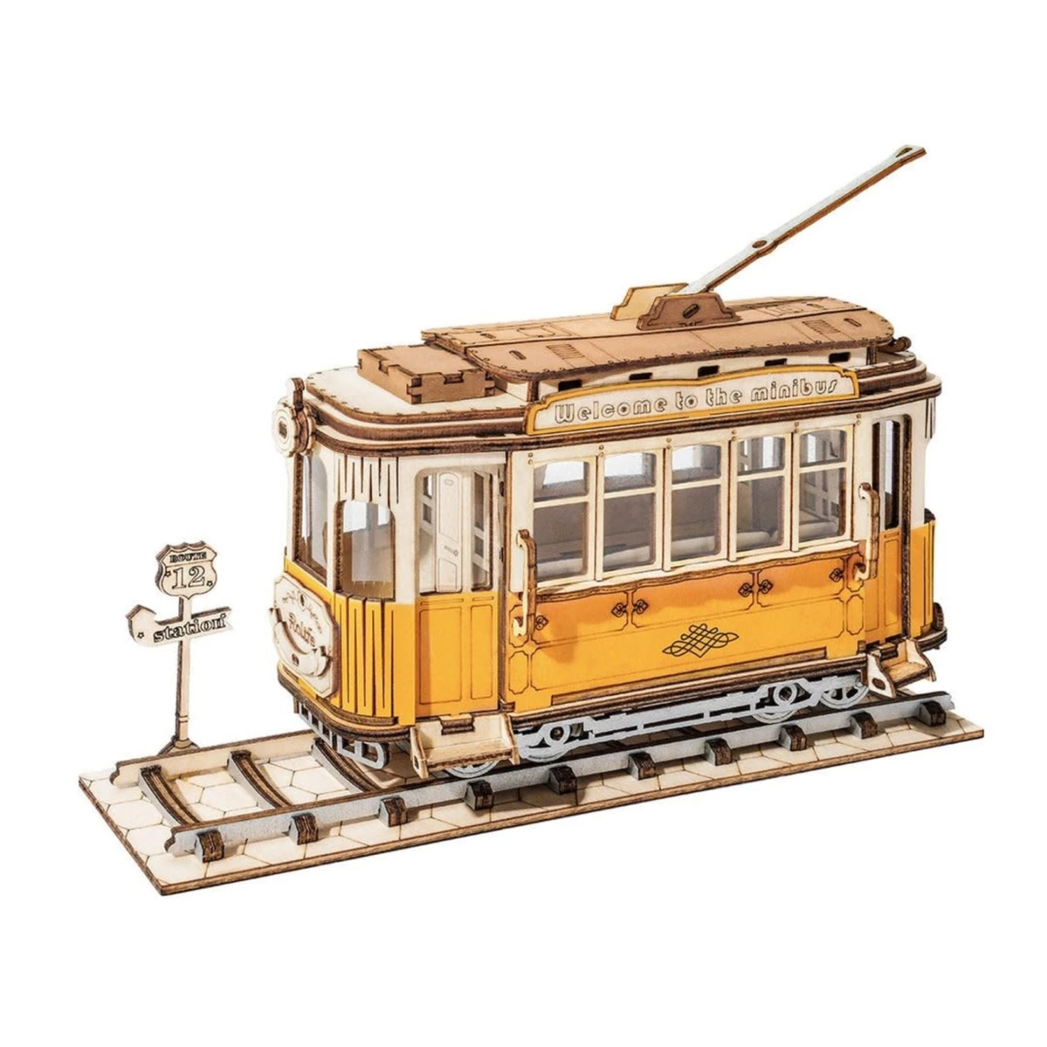 Rolife Tramcar TG505 - 3D Wooden Puzzle 3 Rolife Tramcar TG505 - 3D Wooden Puzzle